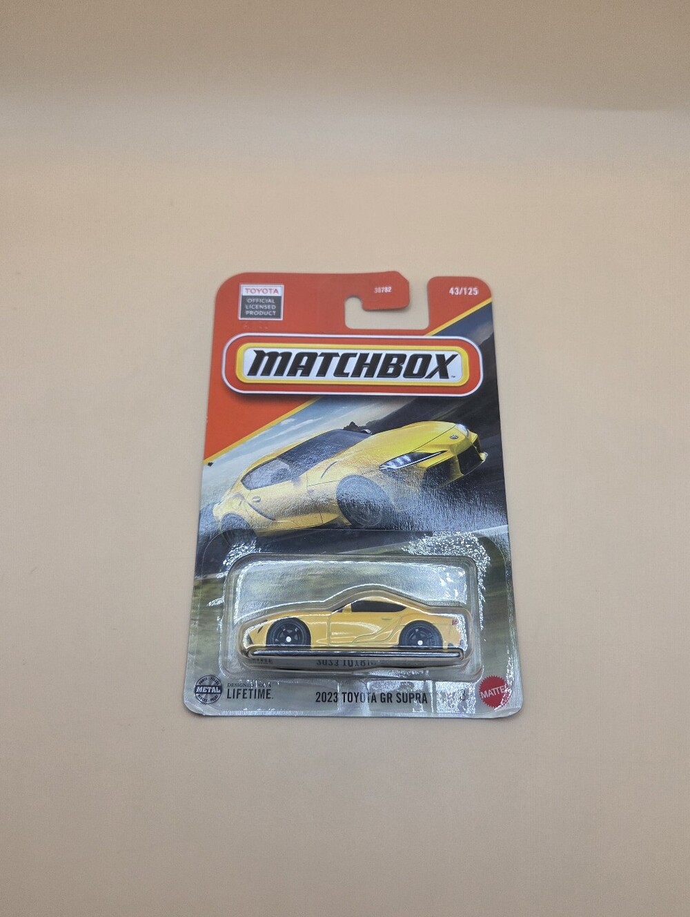 Matchbox 2023 Toyota GR Supra Yellow #43/125 Diecast NIP